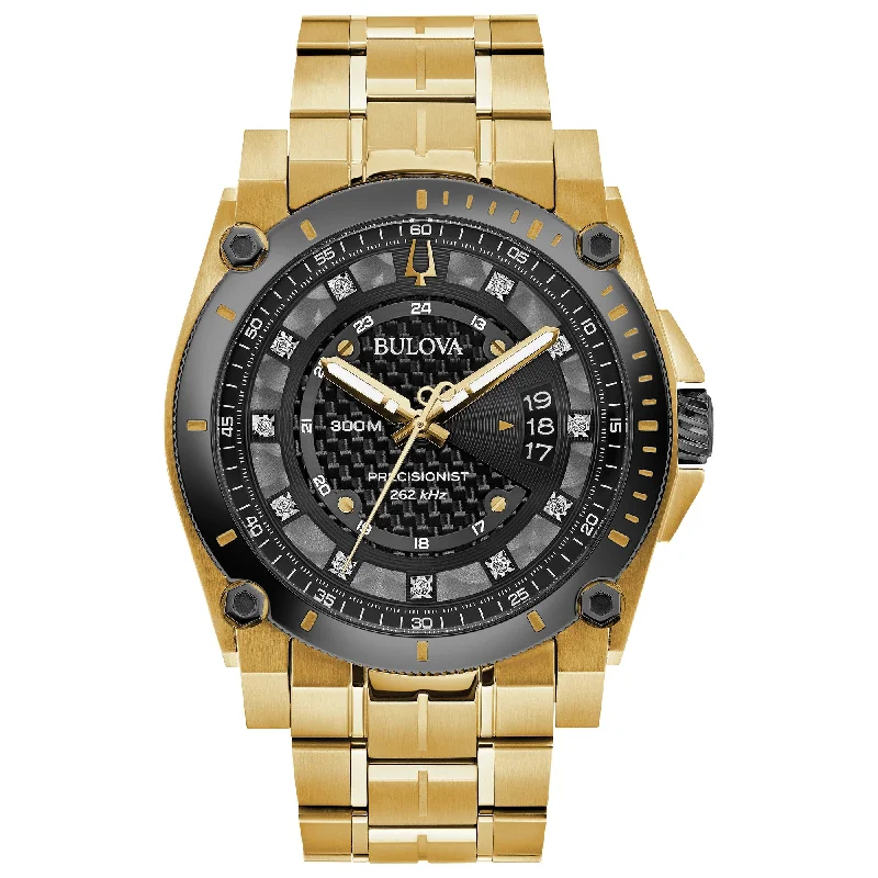 Watches For Statement Jewelry-Bulova Proprietary Precisionist Mens Watch Stainless Steel