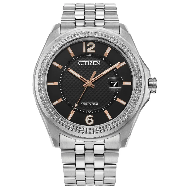 Watches With Matte Finish-CITIZEN Eco-Drive Dress/Classic Eco Corso Mens Stainless Steel