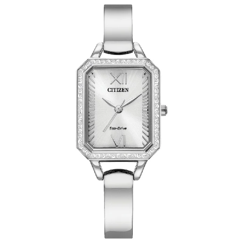 Watches For Special Anniversaries-CITIZEN Eco-Drive Dress/Classic Eco Crystal Eco Ladies Stainless Steel