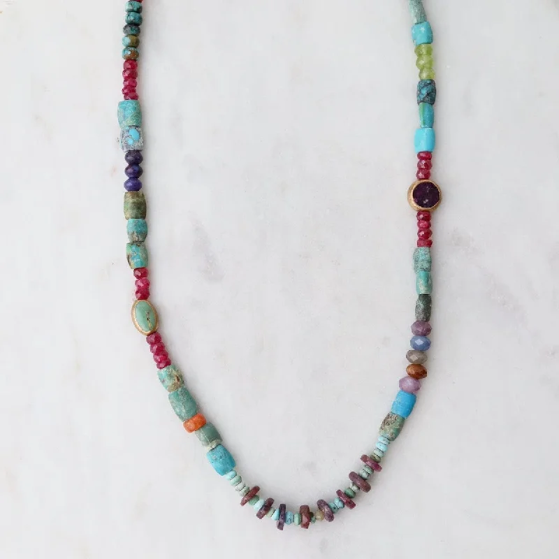 Colorful Gemstone Pendant Necklaces For Fashion Forward-Tiddlywink Necklace