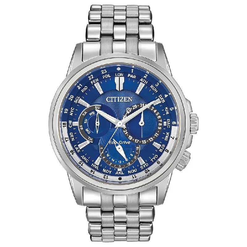 Watches For Spring Trends-CITIZEN Eco-Drive Dress/Classic Eco Calendrier Mens Stainless Steel