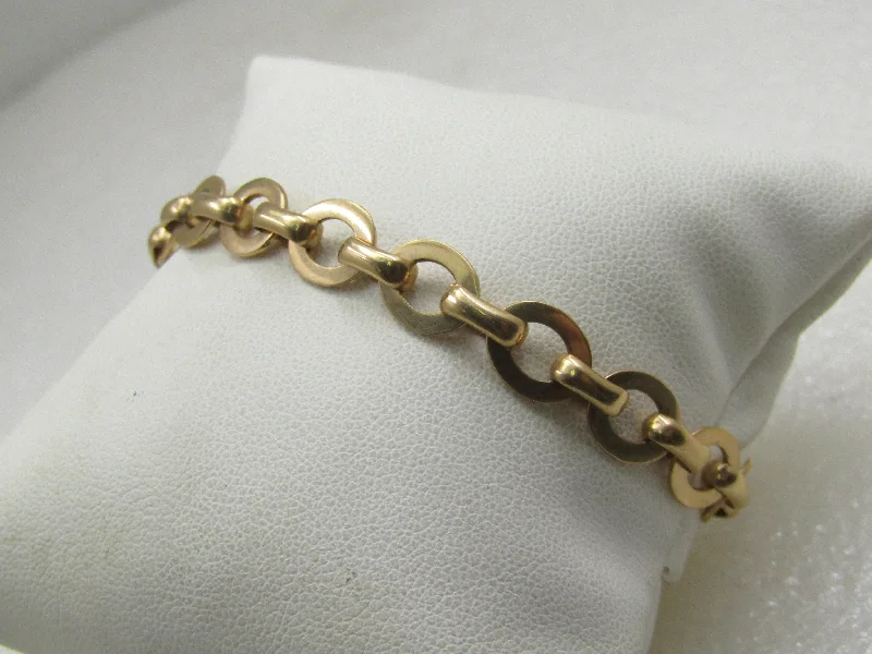 Bracelets In Rose Gold-14kt Yellow Gold Oval Link Bracelet, 7.5", 7.5mm , signed Z&F