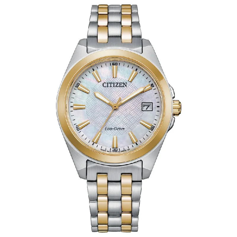 Watches For Fashion Enthusiasts-CITIZEN Eco-Drive Dress/Classic Eco Peyten Ladies Stainless Steel