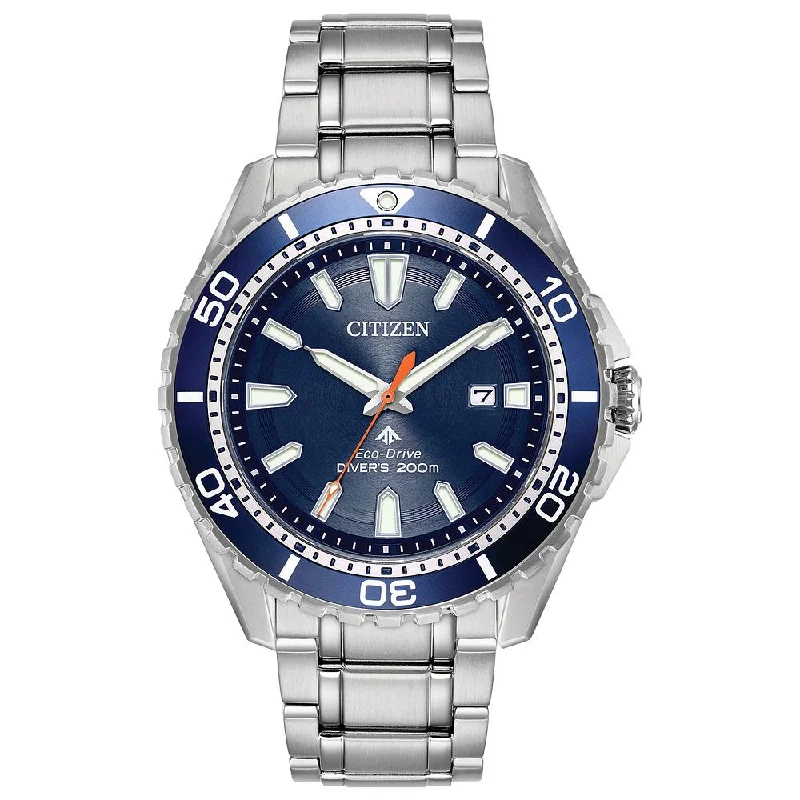 Watches For Evening Parties-CITIZEN Eco-Drive Promaster Eco Dive Mens Stainless Steel