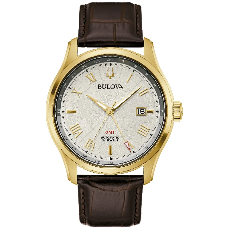 Watches With Textured Finish-Bulova Dress/Classic Classic Mens Watch Stainless Steel