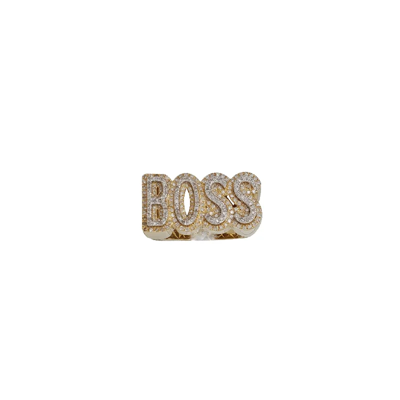 Unique Engagement Rings For Custom Jewelry-“BOSS” Diamond Ring（14K）