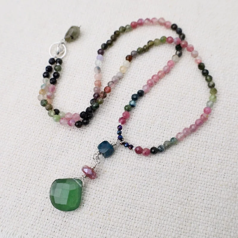 Personalized Pendant Necklaces For Special Occasions-Petite Tourmaline Necklace