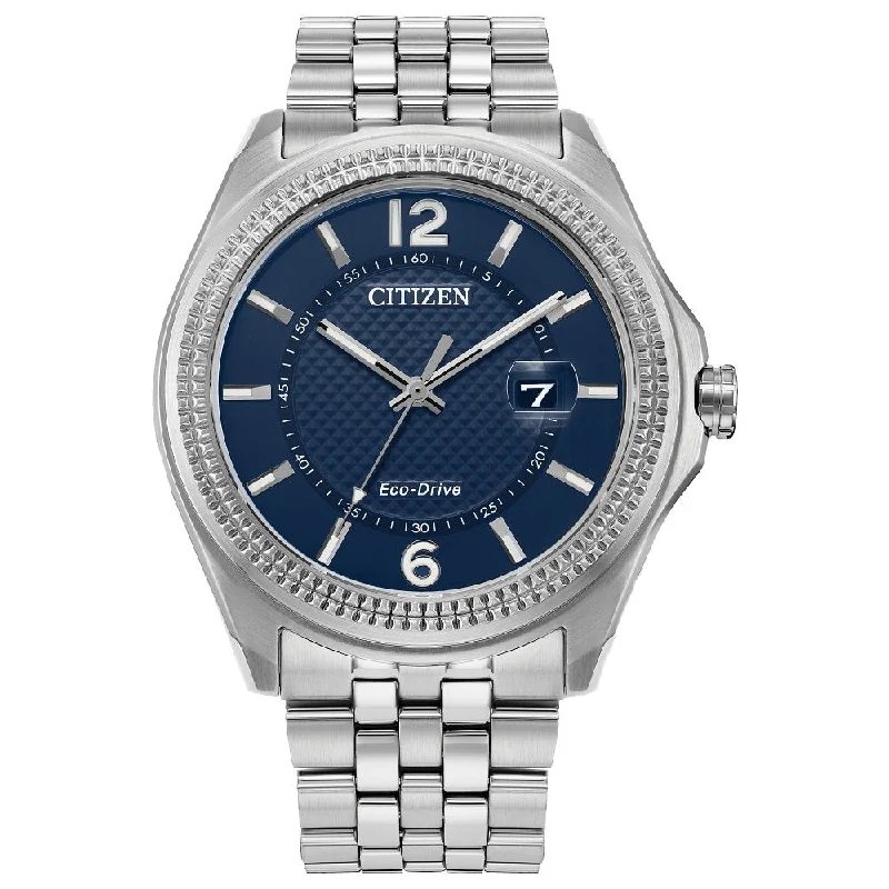 Watches With Polished Finish-CITIZEN Eco-Drive Dress/Classic Eco Corso Mens Stainless Steel