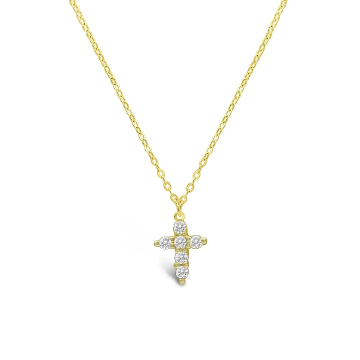 Colorful Gemstone Chain Necklaces For Fun Vibes-Gold Forever Faith Necklace