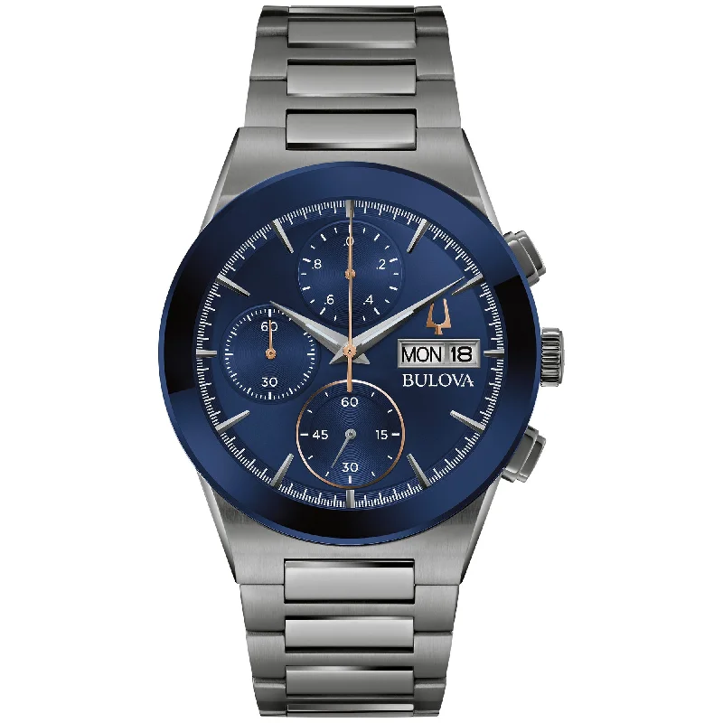 Watches For Bold Statement-Bulova Modern Modern Mens Watch Stainless Steel