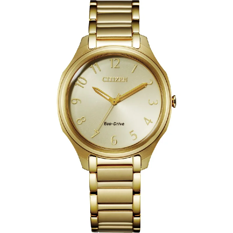 Watches With Nature Inspired Designs-CITIZEN Drive Dress/Classic Eco Classic Eco Ladies Stainless Steel