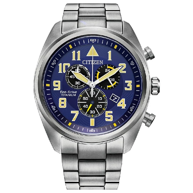 Watches For Classy Occasions-CITIZEN Eco-Drive Weekender Garrison Mens Super Titanium