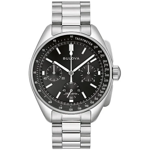 Watches With White Gold Plating-Bulova Lunar Pilot Chronograph 