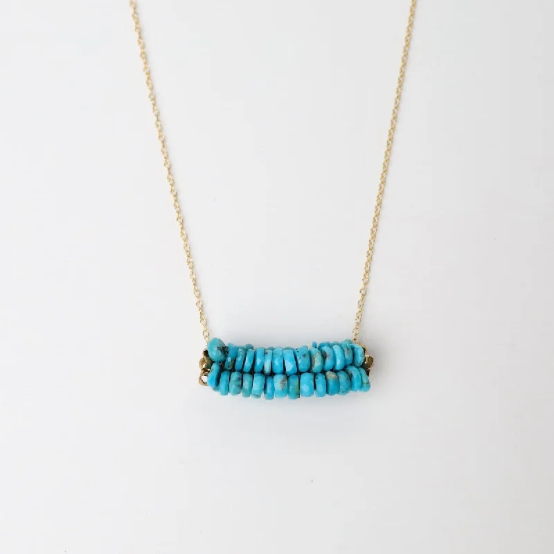 Boho Style Necklaces For Free Spirits-Arizona Turquoise Necklace