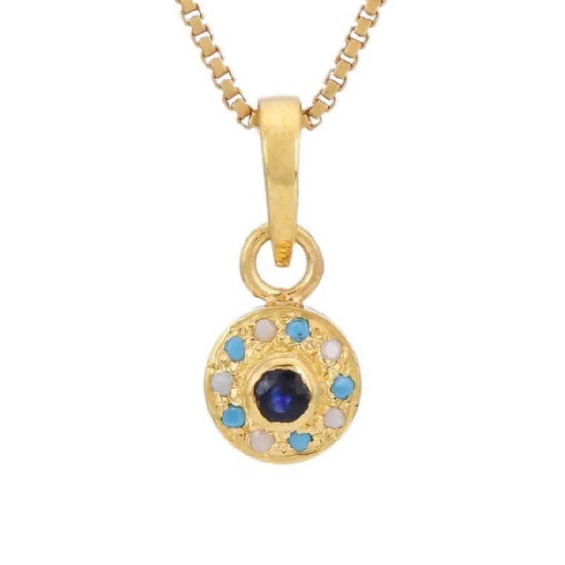 Statement Crystal Necklaces For Fashion Lovers-Petite Gemstone Pendant Necklace