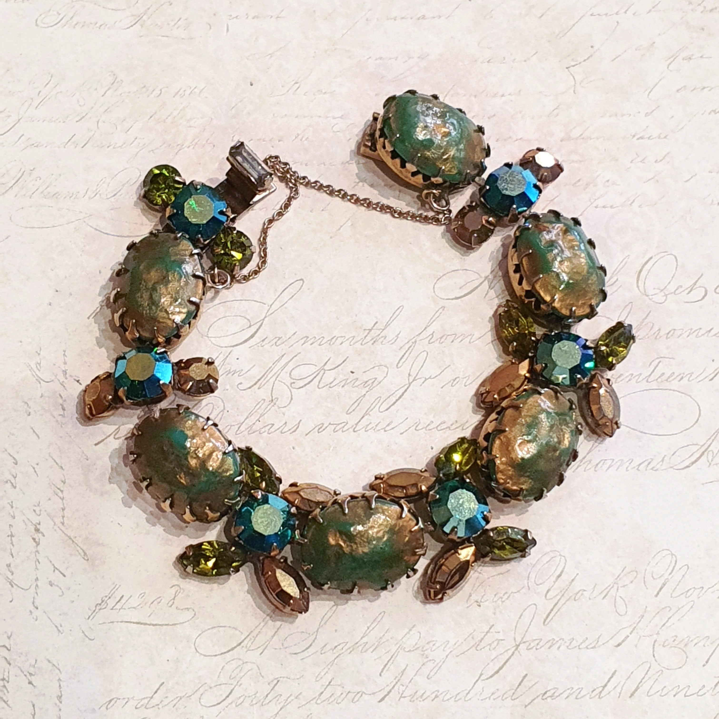 Bracelets For Special Anniversaries-Green Regency bracelet