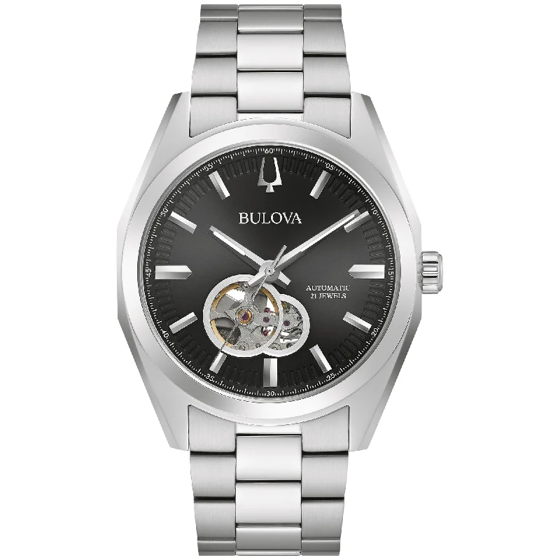 Watches With Embellishments-Bulova Dress/Classic Classic Mens Watch Stainless Steel