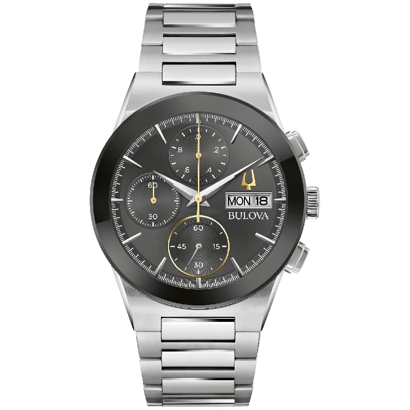 Watches With Trendy Shapes-Bulova Modern Modern Mens Watch Stainless Steel