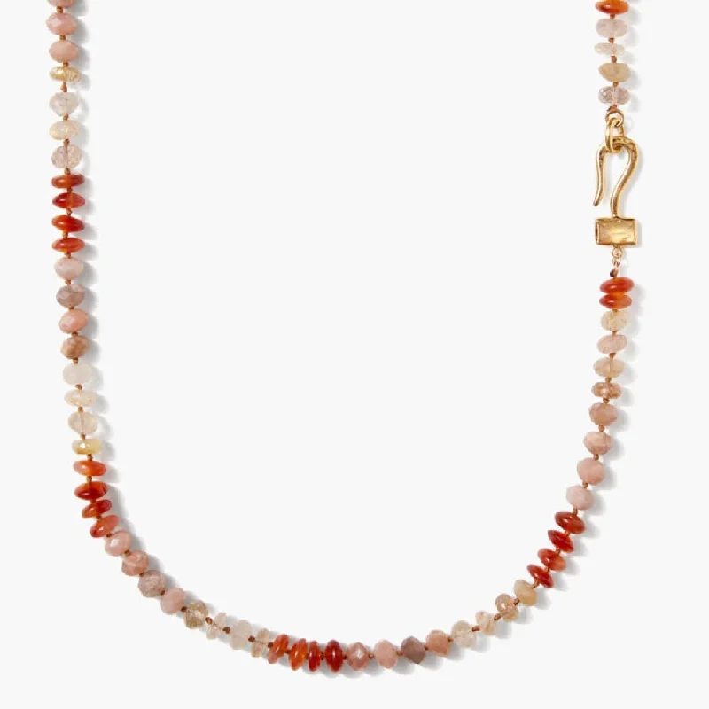 Stunning Long Beaded Necklaces For Fashionistas-Grand Odyssey Necklace in Sunstone Mix