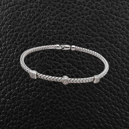 Bracelets For Prom Nights-White Gold & Diamond Bracelet