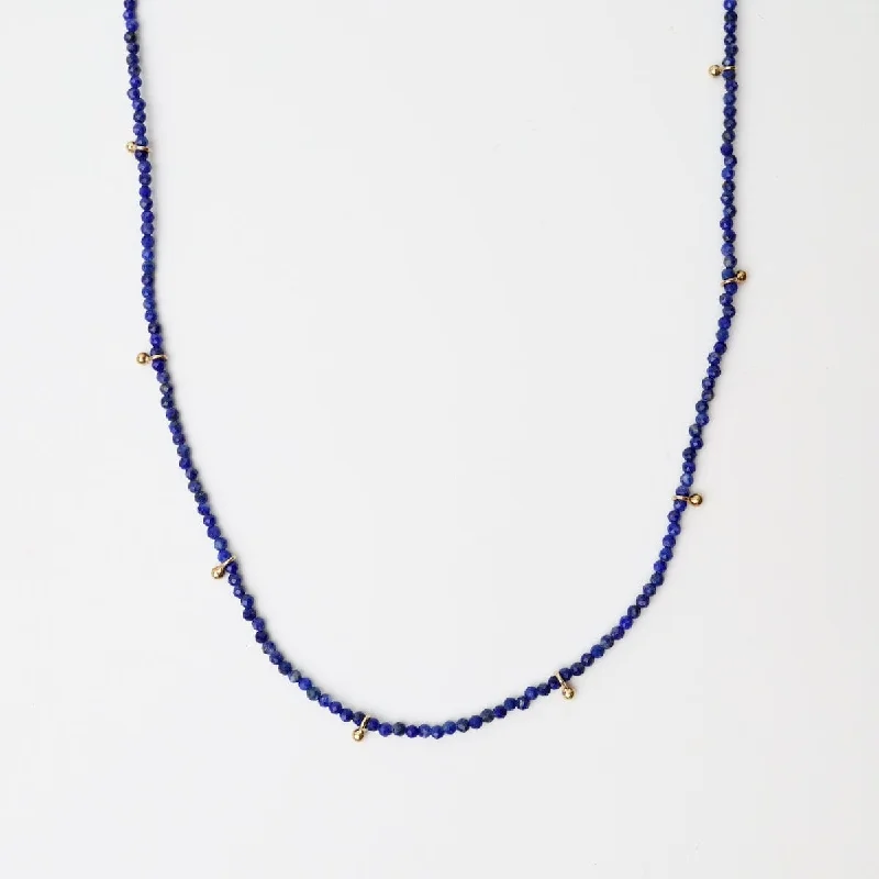 Gold Chain Necklaces For Classic Style-Venus Lapis Necklace