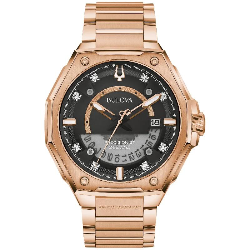 Watches With Unique Styles-Bulova Proprietary Precisionist Mens Watch Stainless Steel