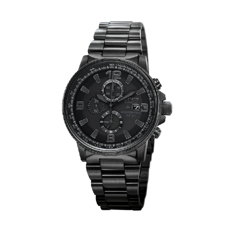 Watches For Winter Fashion-CITIZEN Eco-Drive Weekender Nighthawk Sport Casual Mens Stainless Steel