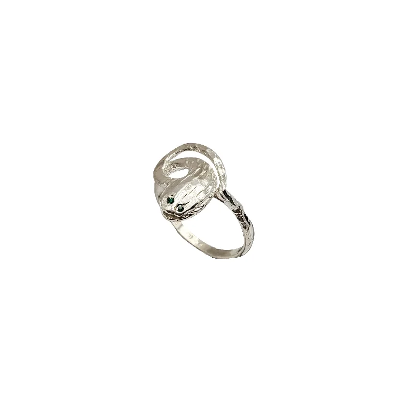 Personalized Stackable Rings For Trendy Brides-Snake Ring (Silver)