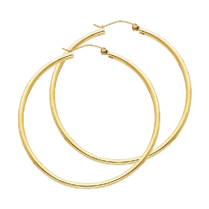 Silver Earrings For Casual Looks-14K Gold Hoop Earrings