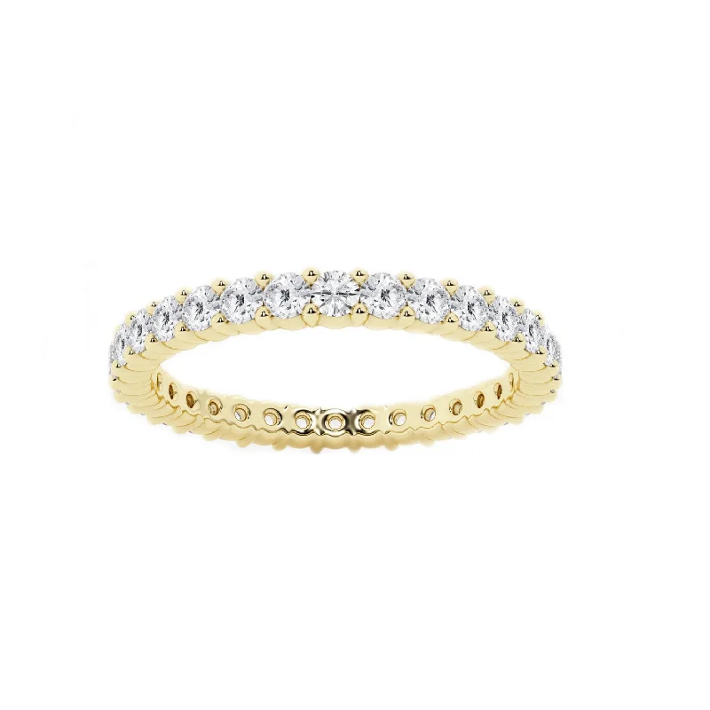 Beautiful Wedding Bands For Same-Sex Couples-VS Diamond Eternity Ring (14K)