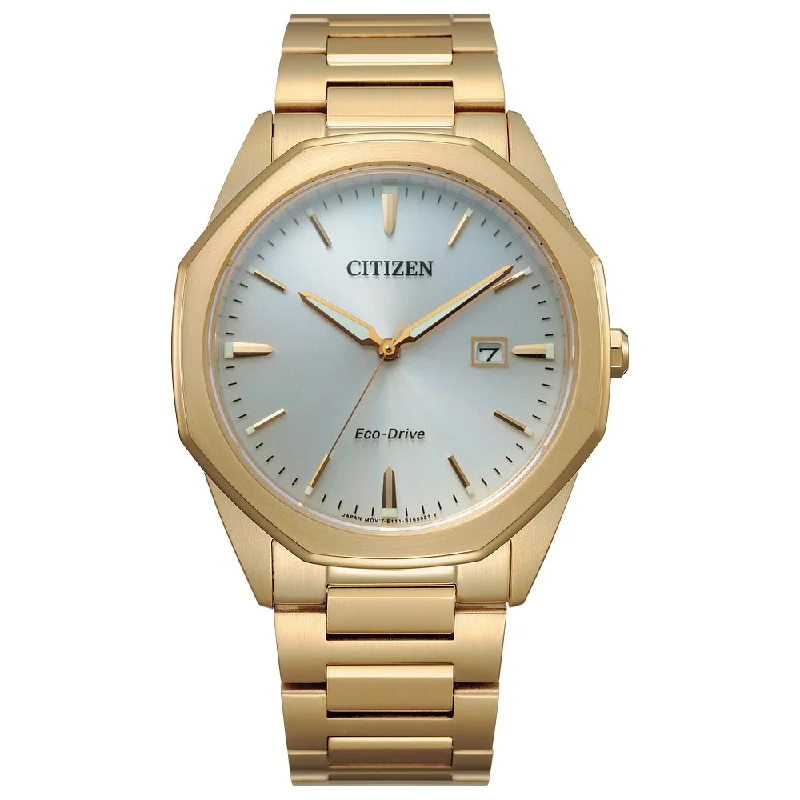 Watches With Wavy Designs-CITIZEN Eco-Drive Dress/Classic Eco Corso Mens Stainless Steel