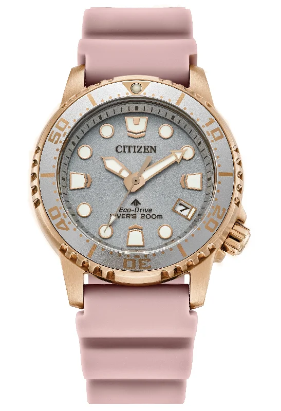 Watches With Geometric Shapes-CITIZEN Eco-Drive Promaster Eco Ladies Stainless Steel