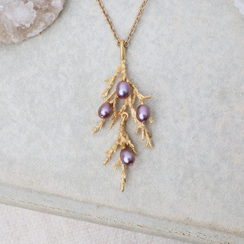 Gold Pendant Necklaces For Fashionable Women-Juniper Pendant Necklace